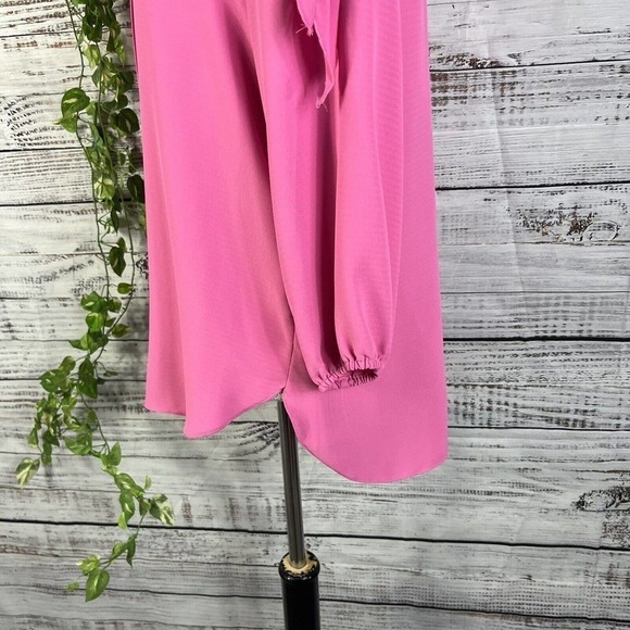 Gibson & Latimer Blouse Top size Small Rose PInk Mauve Lagenlook Wedding Modest - Picture 12 of 14